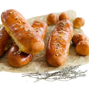 Bagetė su pievagrybiais