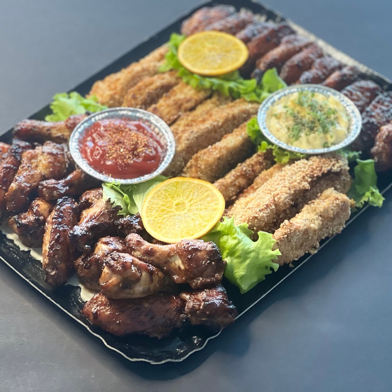 keptos vištienos asorti padėklas