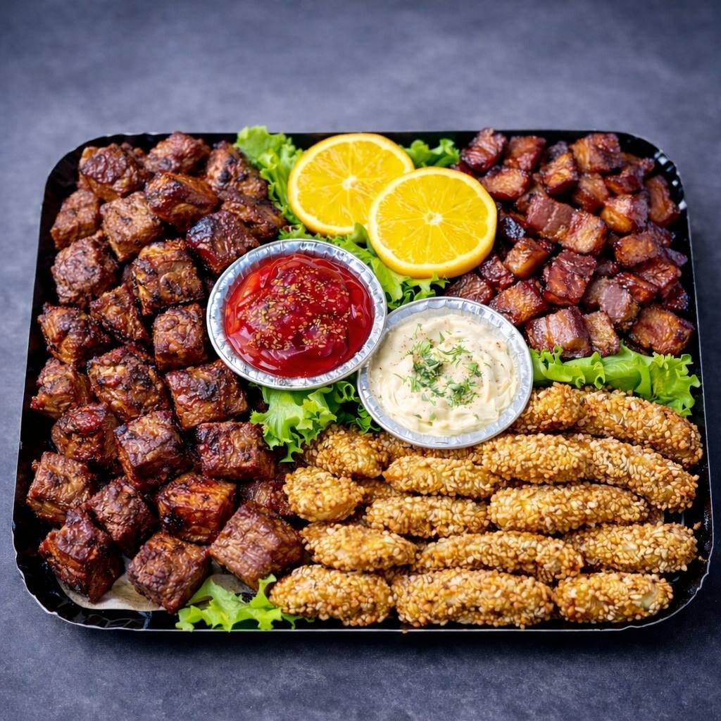 keptos mėsos asorti padėklas