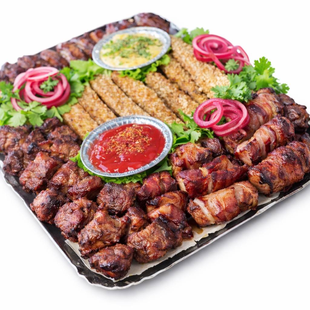 keptos mėsos asorti padėklas