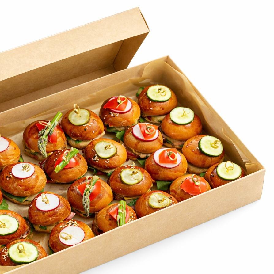 burgerių dėžutė „asorti“