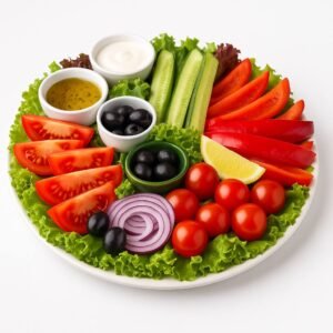 Šviežių sezoninių daržovių asorti