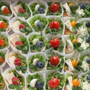 Vieno kąsnio užkandukų rinkinys Vegetariškai