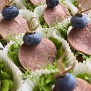 Vieno kąsnio užkandukai su mėsyte