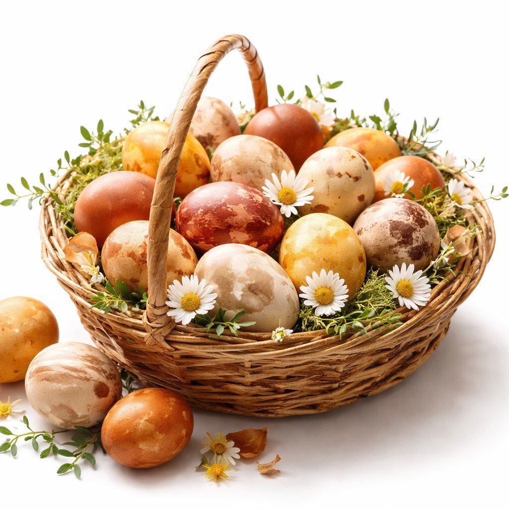 velykinių margučių krepšelis 12vnt